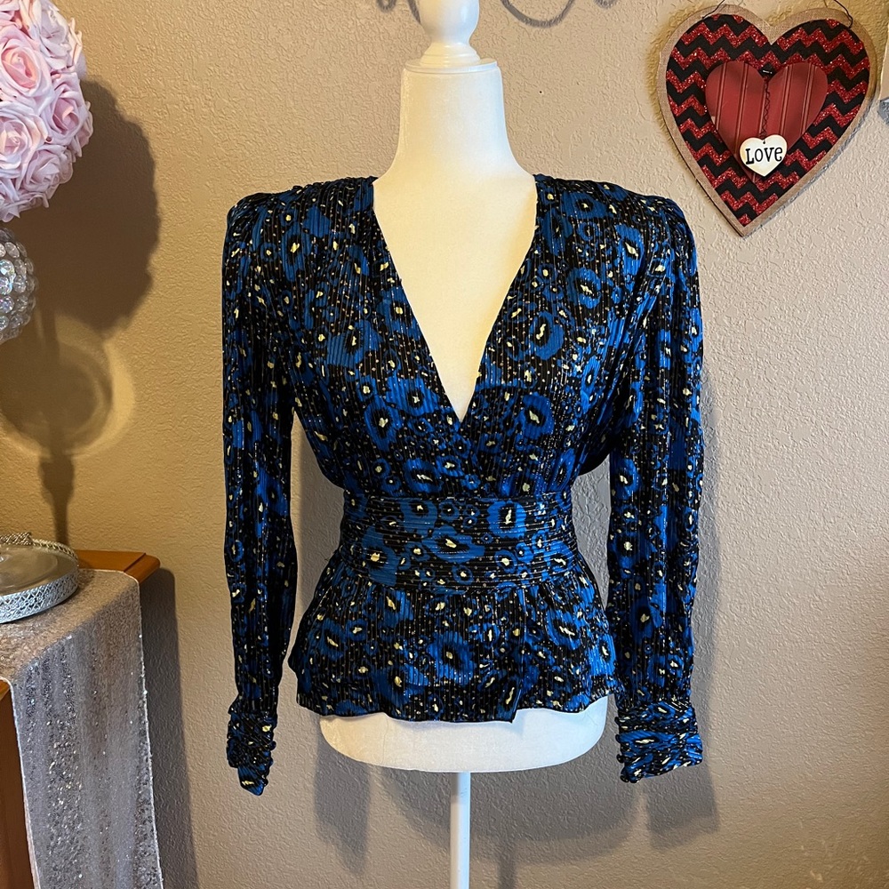 Adrianna Papell silk vintage blouse